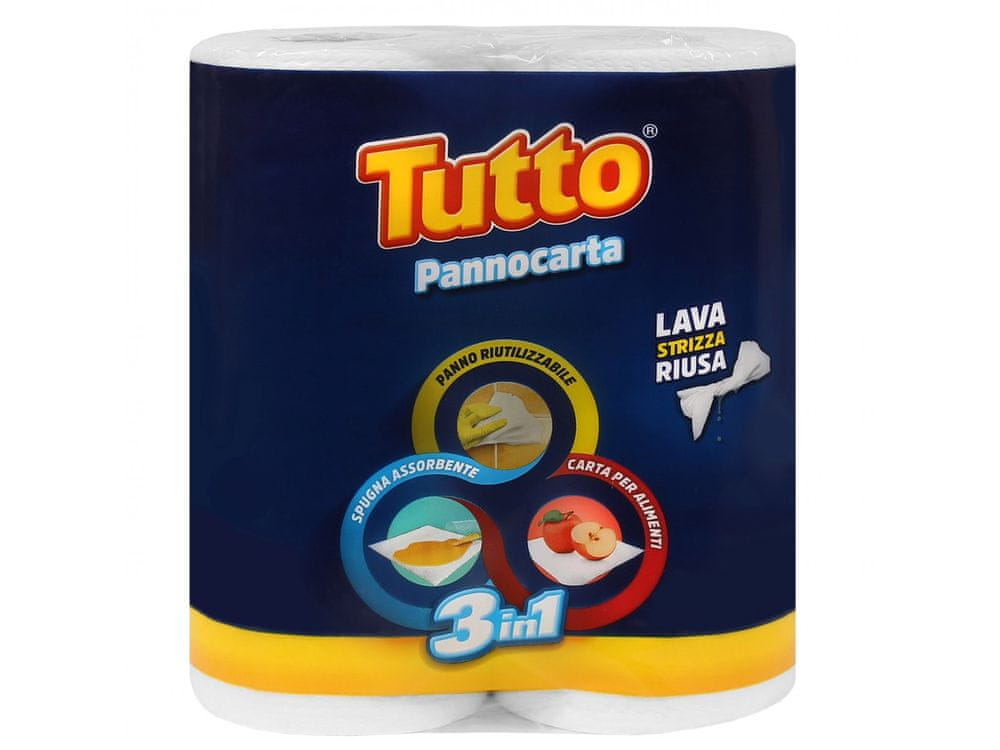 sarcia.eu Tutto Pannocarta - Papierové utierky, kuchynská utierka 3v1 1 paczka
